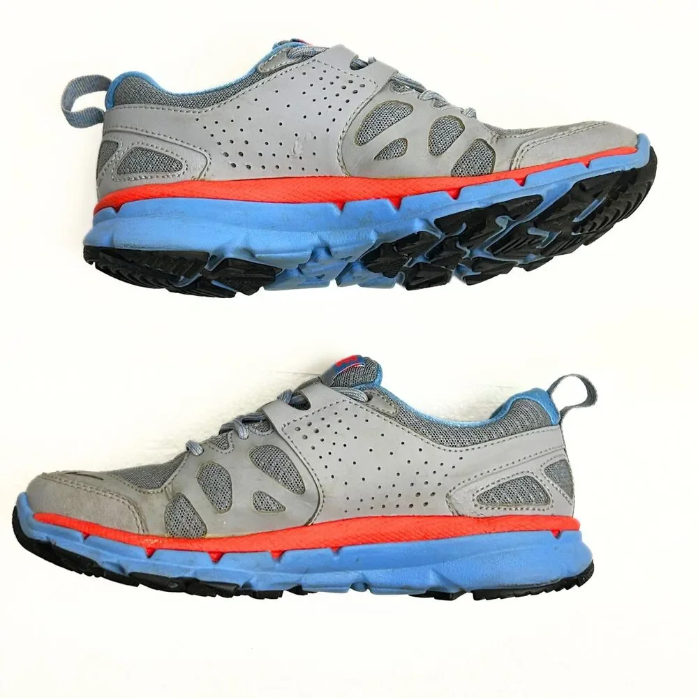 Nike Flex Trail Women's Size 6 Gray Blue Orange Running Shoes 537696-004